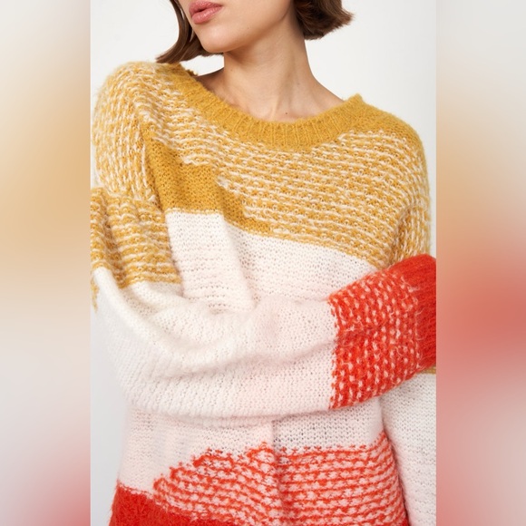 Joie Sweaters - Joie Multicolor Striped Knit Sweater Women’s Small